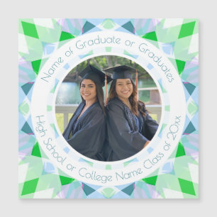 Blue Green Graduation Keepsake Photo Gift