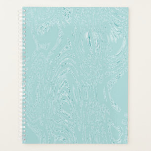 Blue Green Ice Spiral Notebook Planner