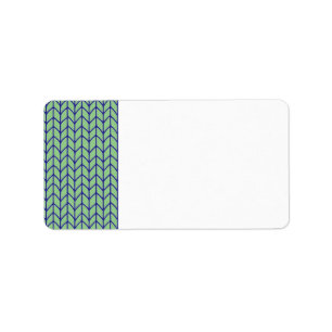 BLUE GREEN KNIT Address Labels 