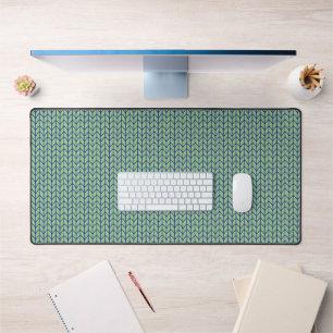 BLUE GREEN KNIT Office Studio Desk Mat