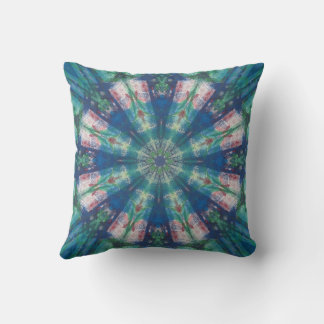 Blue/Green Mandala Cushion