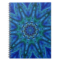 Blue Green Mandala Notebook