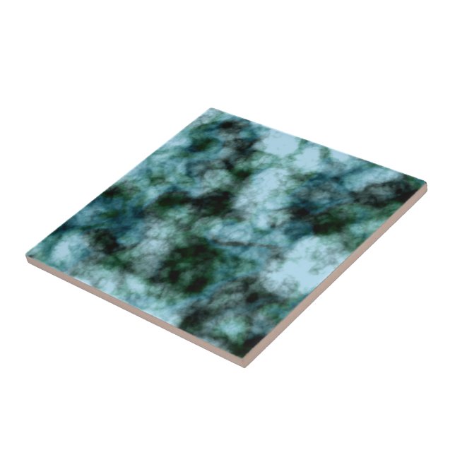 Blue Green marble Ceramic Tile (Side)