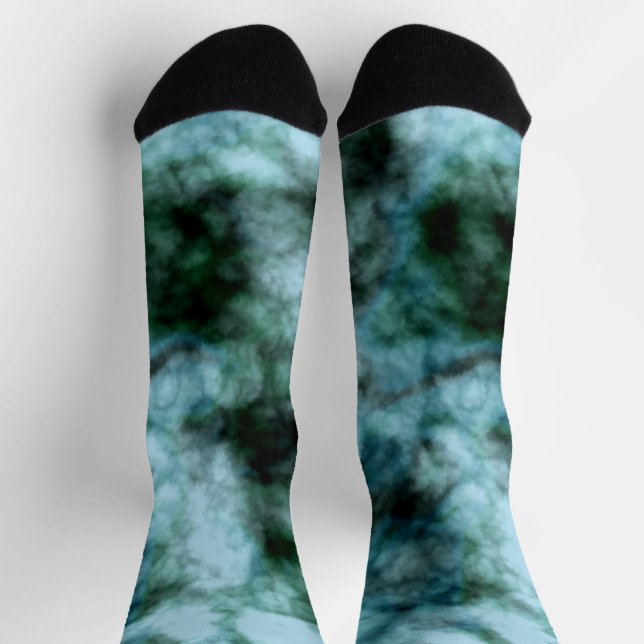 Blue Green marble   Socks (Top)