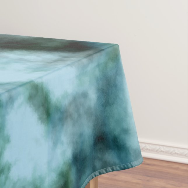 Blue Green marble   Tablecloth (In Situ)