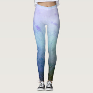Blue, Green , Melody Mood Custom Leggings