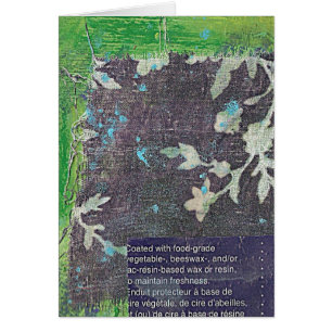 Blue Green Mixed Media Collage