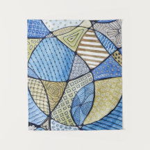 Blue & Green Neurographic Art Tape stry