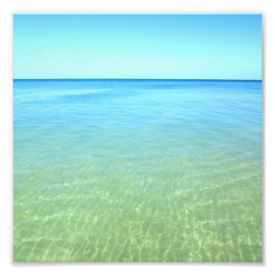 Blue & Green Ocean Water Photo