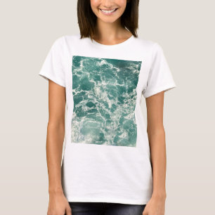 Blue Green Ocean Waves T-Shirt