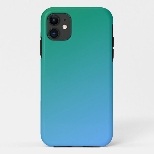 Blue & Green Ombre Case-Mate iPhone Case (Back)