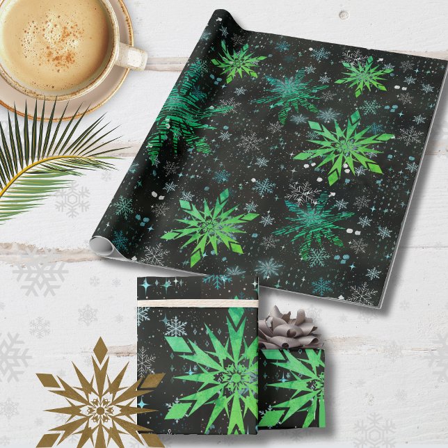  Blue Green Ombre Christmas Wrapping Paper (Blue Green Ombre Christmas Wrapping Paper)