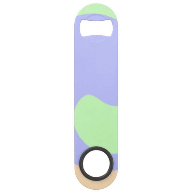 Blue green ombre fluid marble boho bold pattern  (Front)