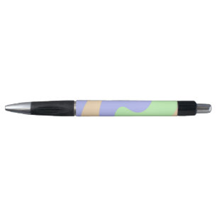 Blue green ombre fluid marble boho bold pattern