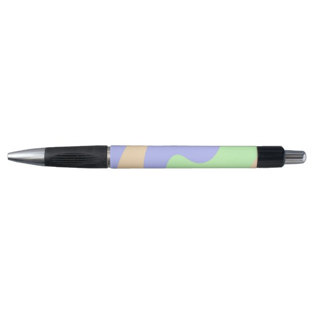 Blue green ombre fluid marble boho bold pattern  (Front)