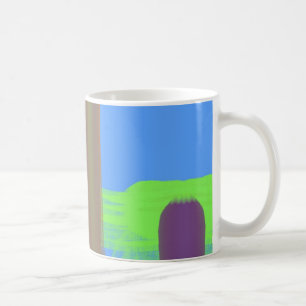 Blue Green Orange Colour Art Pattern Coffee or Tea Mug