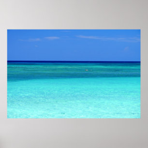 Blue Green Paradise Poster
