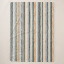 Blue Green Peach Stripes