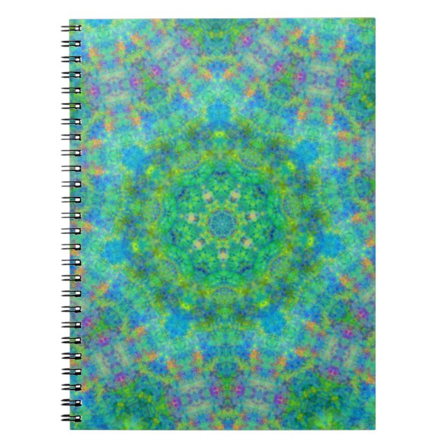 Blue Green Persian Rug Design Notebook (Front)