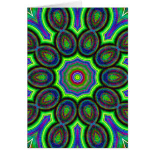 Blue, Green, Pink, Yellow Kaleidoscope