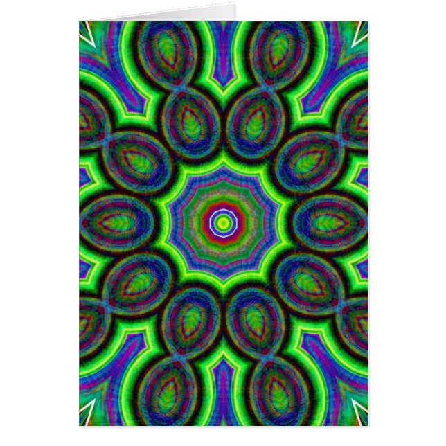Blue, Green, Pink, Yellow Kaleidoscope (Front)