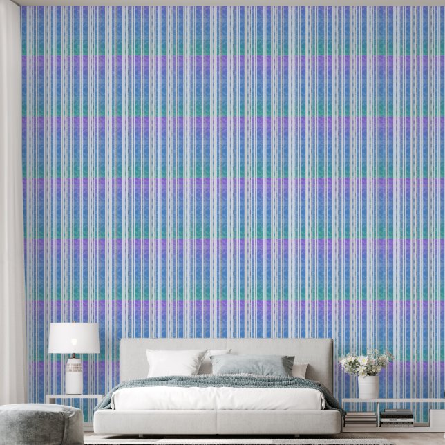 Blue Green Purple  Wallpaper (Bedroom)