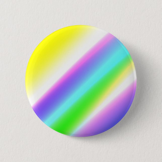 Blue green rainbow abstract texture pattern art  t 6 cm round badge (Front)