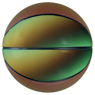 Blue green rainbow abstract texture pattern art t basketball