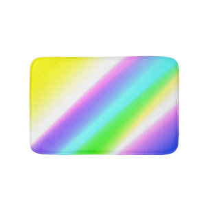 Blue green rainbow abstract texture pattern art t bath mat