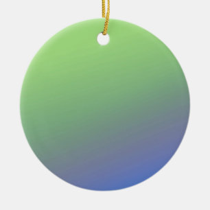 Blue green rainbow abstract texture pattern art t ceramic ornament