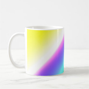 Blue green rainbow abstract texture pattern art  t coffee mug