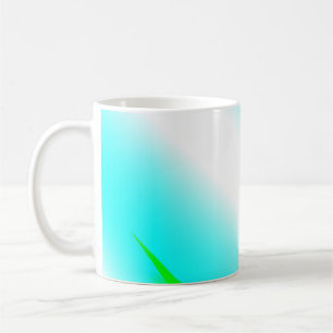 Blue green rainbow abstract texture pattern art  t coffee mug