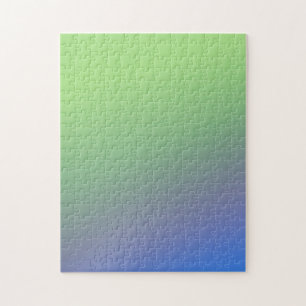 Blue green rainbow abstract texture pattern art t jigsaw puzzle