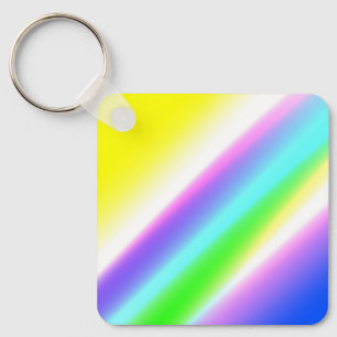 Blue green rainbow abstract texture pattern art  t key ring