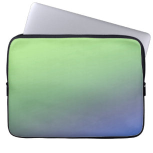 Blue green rainbow abstract texture pattern art t laptop sleeve