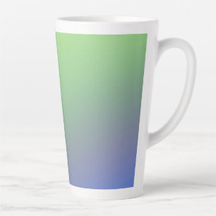 Blue green rainbow abstract texture pattern art  t latte mug