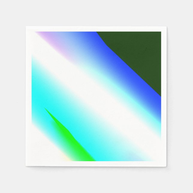 Blue green rainbow abstract texture pattern art  t napkin (Front)