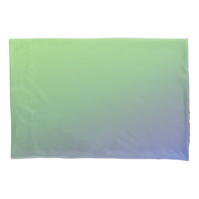 Blue green rainbow abstract texture pattern art  t pillowcase (Front)
