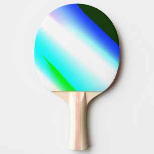 Blue green rainbow abstract texture pattern art t ping pong paddle