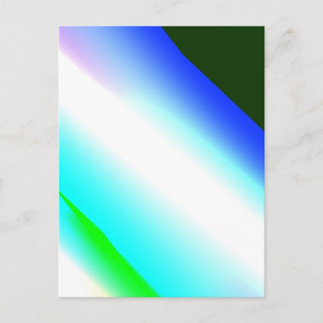 Blue green rainbow abstract texture pattern art  t postcard (Front)