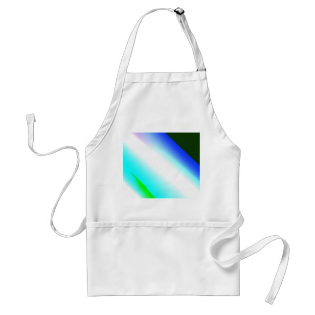 Blue green rainbow abstract texture pattern art  t standard apron (Front)