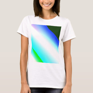 Blue green rainbow abstract texture pattern art  t T-Shirt
