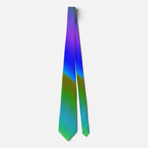 Blue green rainbow abstract texture pattern art t tie