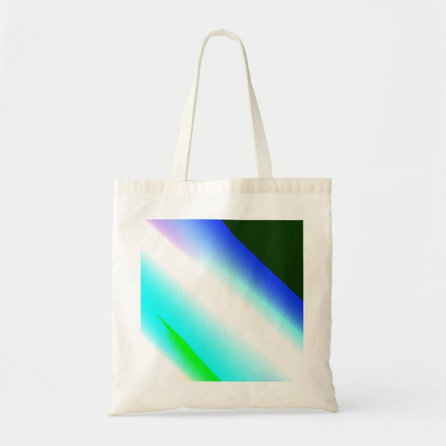 Blue green rainbow abstract texture pattern art  t tote bag (Front)