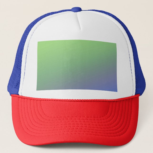 Blue green rainbow abstract texture pattern art  t trucker hat (Front)