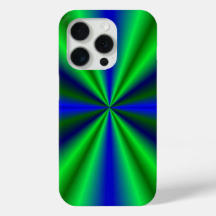 Blue Green Rainbow iPhone 15 Pro Case