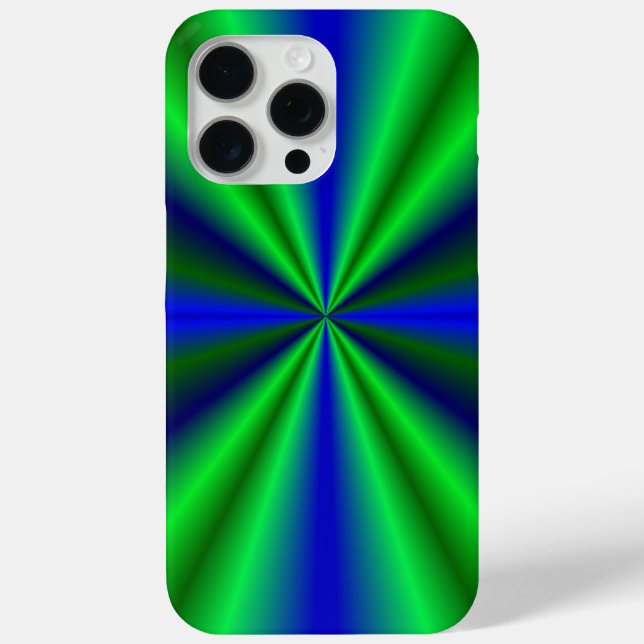 Blue Green Rainbow Case-Mate iPhone Case (Back)