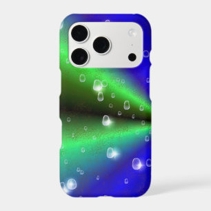 Blue Green Rainbow in Elephant Skin Leather Optik