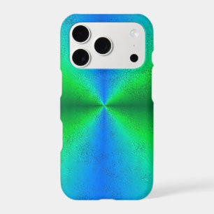 Blue Green Rainbow in Elephant Skin Leather Optik