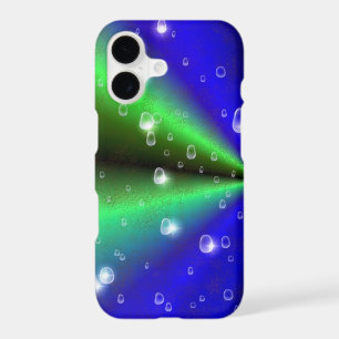 Blue Green Rainbow in Elephant Skin Leather Optik